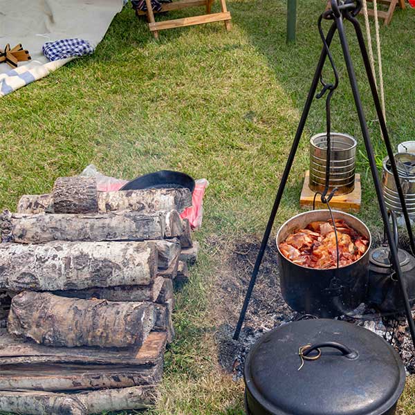 Traditional cowboy camp